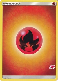 Fire Energy 5 Charizard Stamped