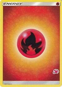 Fire Energy 10 Charizard Stamped