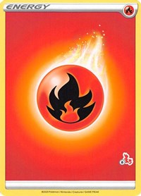 Fire Energy 8 Cinderace Stamped