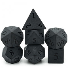 Obsidian Gemstone Dice Set