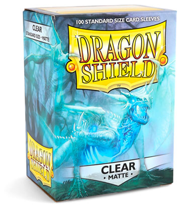 Standard Dragon Shield Matte Sleeves – Clear (100ct)