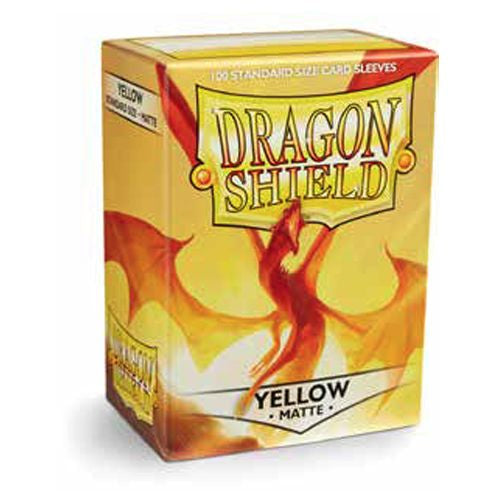 Standard Dragon Shield Matte Sleeves – Yellow (100ct)