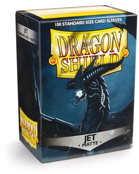 Standard Dragon Shield Matte Sleeves – Jet (100ct)