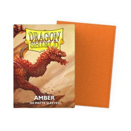 Standard Dragon Shield Matte Sleeves – Amber (100ct)