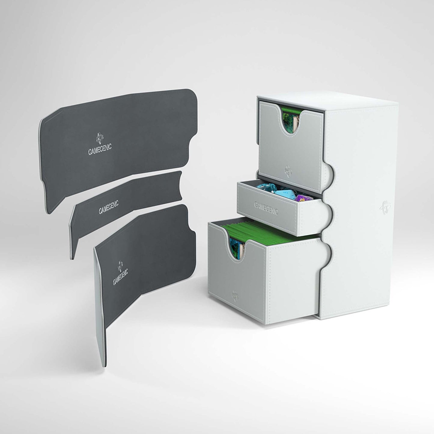 Gamegenic Stronghold 200+ XL Deck Box - White