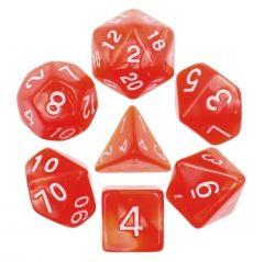 Red Pearl Dice Set