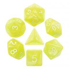 Bright Yellow Pearl Dice Set