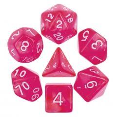 Rose Red Pearl Dice Set