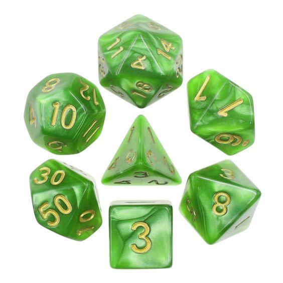 Light Green Pearl Dice Set