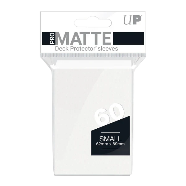 Small Ultra PRO Pro-Matte Sleeves - White (60ct)