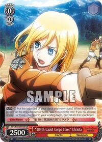 "104th Cadet Corps Class" Christa (SR) [Attack on Titan]
