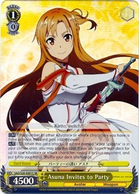 Asuna Invites to Party (SR) [Sword Art Online]