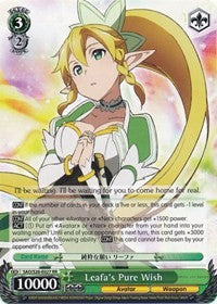 Leafa's Pure Wish [Sword Art Online]