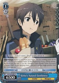 Kirito's Natural Gentleness [Sword Art Online]