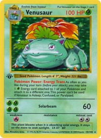 Venusaur (015/102) [Base Set (Shadowless)]