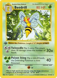 Beedrill (017/102) [Base Set (Shadowless)]