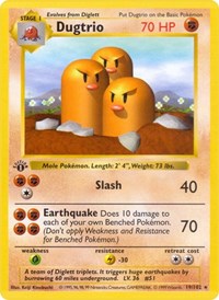 Dugtrio (019/102) [Base Set (Shadowless)]