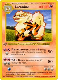 Arcanine (023/102) [Base Set (Shadowless)]