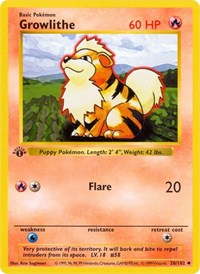 Growlithe (028/102) [Base Set (Shadowless)]