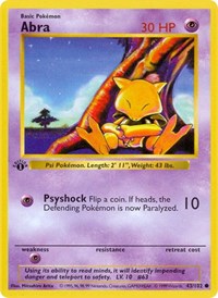 Abra (043/102) [Base Set (Shadowless)]