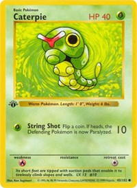 Caterpie (045/102) [Base Set (Shadowless)]