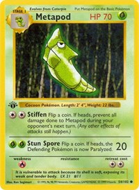 Metapod (054/102) [Base Set (Shadowless)]