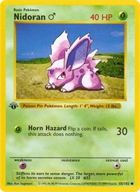 Nidoran M (055/102) [Base Set (Shadowless)]