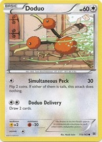 Doduo (115) (115/162) [XY - BREAKthrough]