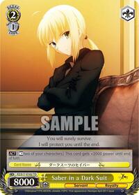 Saber in a Dark Suit (TD) [Fate/Zero]