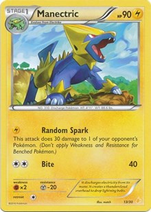 Manectric (22) (22/30) [XY Trainer Kit: Pikachu Libre & Suicune]