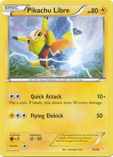 Pikachu Libre (14 - Non-Holo) (14/30) [XY Trainer Kit: Pikachu Libre & Suicune]