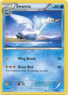 Swanna (27) (27/30) [XY Trainer Kit: Pikachu Libre & Suicune]