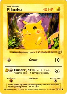 Pikachu - 58/102 (E3 Stamped with Red Cheeks) (058/102) [Miscellaneous Cards & Products]