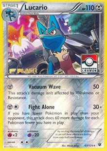 Lucario (Pokémon League) [1st Place] (063/124) [League & Championship Cards]