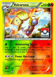 Volcarona (Pokémon League) [4th Place] (015/114) [League & Championship Cards]