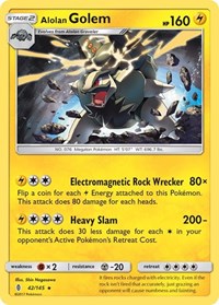 Alolan Golem (42/145) [SM - Guardians Rising]