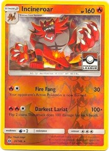 Incineroar - 26/149 (Pokemon League) (026/149) [League & Championship Cards]