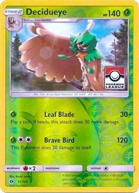 Decidueye - 11/149 (Pokemon League) (011/149) [League & Championship Cards]