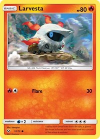 Larvesta (12/73) [Shining Legends]