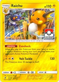 Raichu - 41/147 (League Challenge) [4th Place] (041/147) [League & Championship Cards]