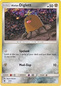 Alolan Diglett - 9/12 (009/012) [McDonald's Promos 2017]