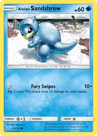Alolan Sandshrew (28/156) [SM - Ultra Prism]