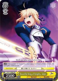 Beautiful King of Knights, Saber (Alternate Art Promo) [Fate/Zero]