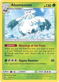 Abomasnow (4/131) [SM - Forbidden Light]