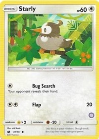 Starly (15) (81/111) [SM Trainer Kit: Alolan Sandslash & Alolan Ninetales]