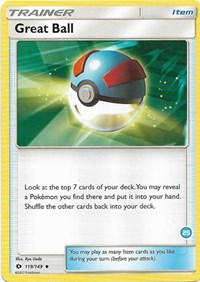 Great Ball (25) (Alolan Ninetales Half-Deck) (119/149) [SM Trainer Kit: Alolan Sandslash & Alolan Ninetales]