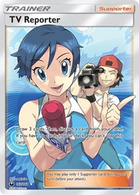 TV Reporter (Full Art) (167/168) [SM - Celestial Storm]