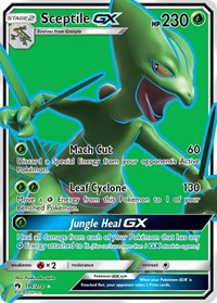 Sceptile GX (Full Art) (196/214) [SM - Lost Thunder]