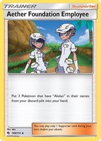 Aether Foundation Employee (168/214) [SM - Lost Thunder]