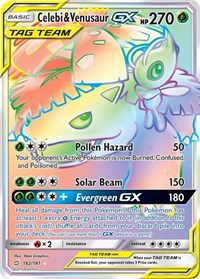Celebi & Venusaur GX (Secret) (182/181) [SM - Team Up]